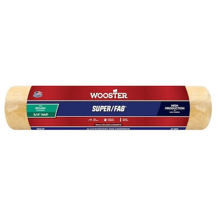 Wooster 14" Paint Roller Cover, 3/4" Nap Nap, Knit Fabric R241